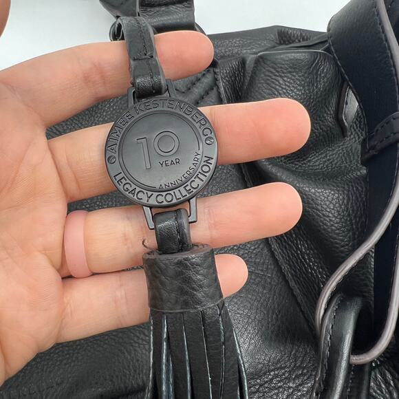 Aimee Kestenberg The Suzie Large Leather Satchel Black Handbags - Picture 6 of 15